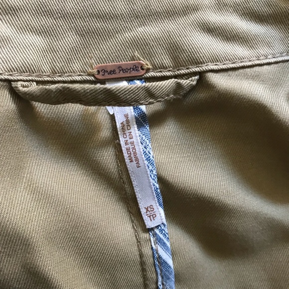 Free People Tied Up Slouchy Trench Coat XS - Picture 7 of 7